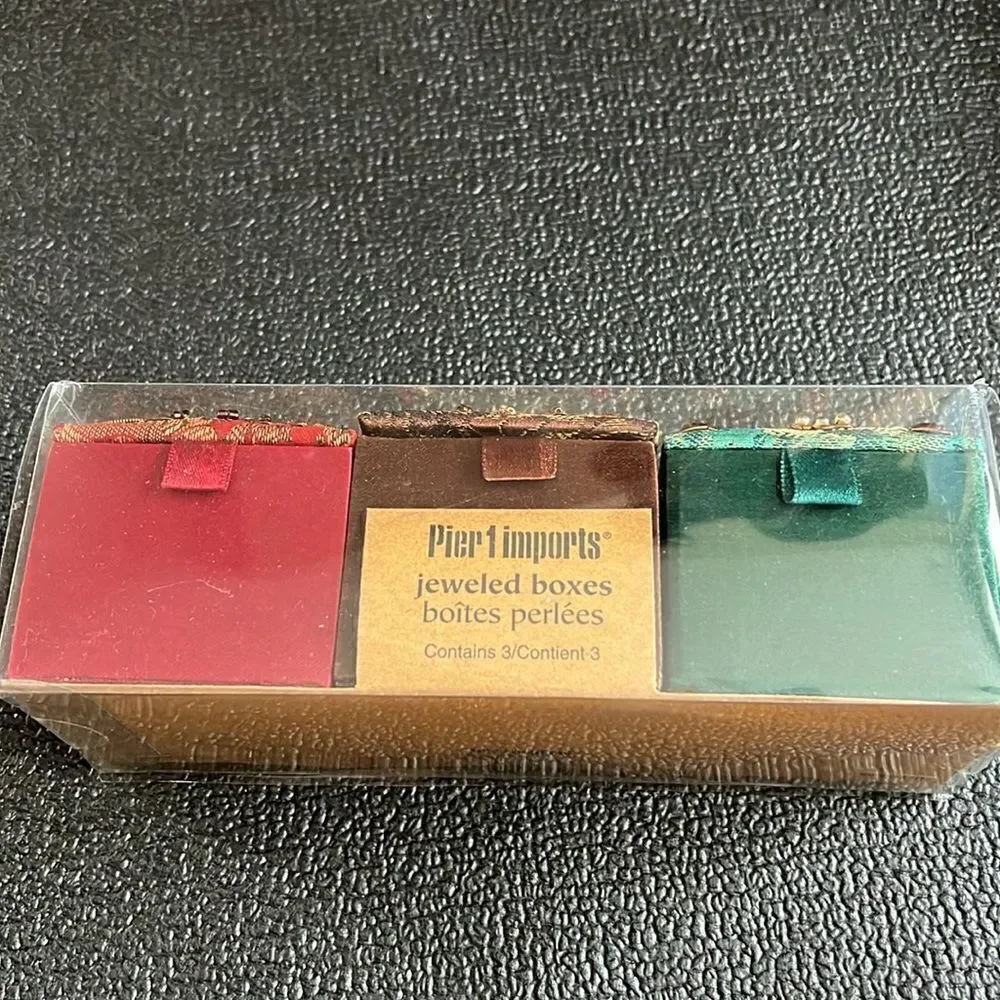 NWT PIER 1 IMPORTS JEWELRY BOXES